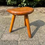 Vintage Houten Melkkrukje, Bijzetttafel, Plantentafeltje, Huis en Inrichting, Ophalen of Verzenden, Gebruikt, Hout