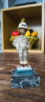 Vintage Manneken Pis beeldje op marmeren voet, Ophalen, Gebruikt, Dier