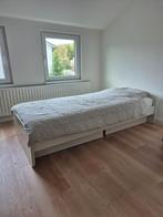 Bed eenpersoons wit Inclusief matras, dekbed en kussen, Huis en Inrichting, Slaapkamer | Bedden, Ophalen, Gebruikt, 90 cm, Eenpersoons