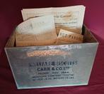 Blik uit 1944 Welfare Biscuits met div. oorlogskranten, Ophalen of Verzenden