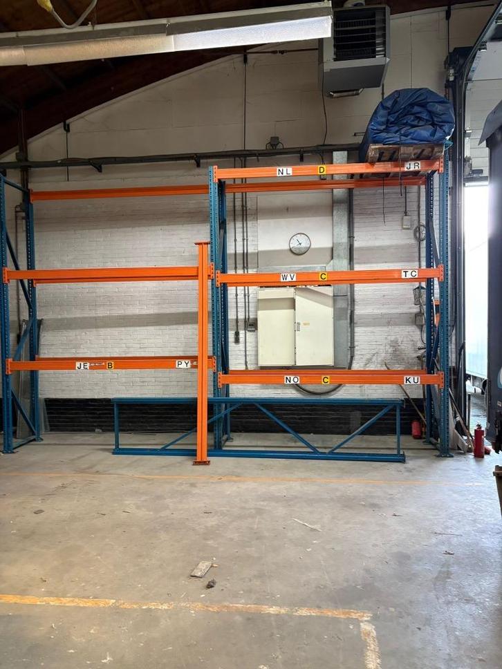 1x Palletstelling met 4 staanders mag ook enkel verk worden, Zakelijke goederen, Kantoor en Winkelinrichting | Magazijn, Stelling en Opslag