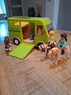 Playmobiel paardentrailer met 3 paarden en 2 poppetjes, Ophalen, Gebruikt