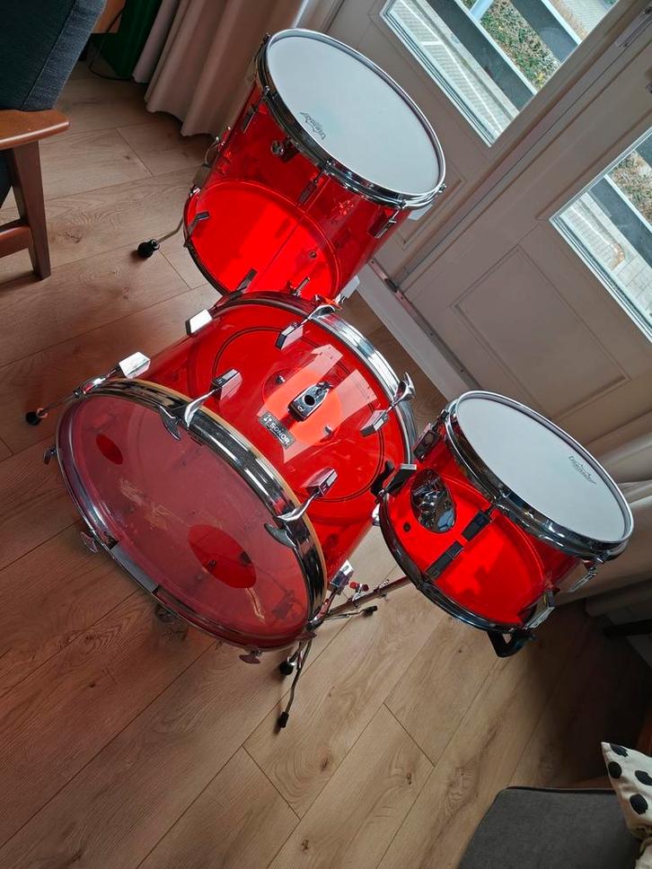 Sonor 70's Champion Acryl set 12/13/16/23, Muziek en Instrumenten, Drumstellen en Slagwerk, Gebruikt, Sonor, Ophalen