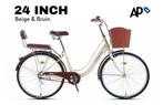 Phoenix Omafiets Beige/Bruin - 24 Inch Fiets [Nieuw in doos], Nieuw, 50 tot 53 cm, Ophalen of Verzenden, Phoenix