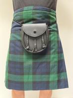 Stay Cool! Kilt (L) + sporran, flashes + kiltpin. Nieuwstaat, Ophalen, Zo goed als nieuw, Maat 48/50 (M)
