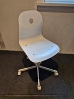 Ikea Houten Bureaustoel - Verstelbaar, Huis en Inrichting, Bureaustoelen, Ophalen, Gebruikt, Wit, Bureaustoel