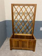 vidaXL Plantenbak verhoogd met latwerk massief acaciahout, Tuin en Terras, Bloembakken en Plantenbakken, Ophalen, Hout
