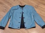 Leren damesjas blauw maat 38, zo goed als nieuw, Ophalen of Verzenden, Zo goed als nieuw, Maat 38/40 (M), Blauw