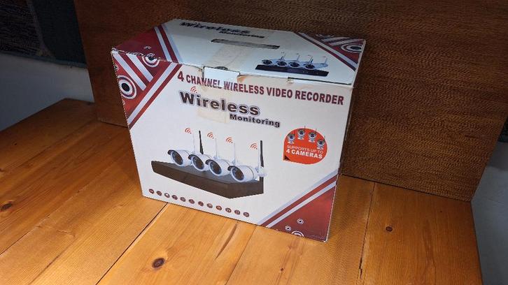 Camerabewaking systeem - 4 camera's, Audio, Tv en Foto, Videobewaking, Zo goed als nieuw, Buitencamera, Ophalen of Verzenden