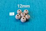 Beukenhouten kralen 12mm - per 10 stuks, Verzenden, Nieuw, Kraal