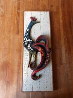 Vogel relief muur decoratie wand haan retro, Verzamelen, Beelden en Beeldjes, Ophalen, Gebruikt, Dier