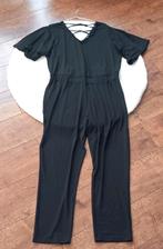 Zwarte stretch jumpsuit maat 48, Zwart, Maat 46/48 (XL) of groter, Ophalen of Verzenden, Zo goed als nieuw