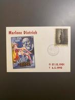 FDC Frankrijk Marlene Dietrich overlijden 1992, Verzamelen, Ophalen of Verzenden, Ongelopen, Frankrijk