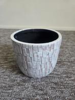 Kleine Bloemenpot - Mozaïek Design, Kunststof, Rond, Binnen, Ophalen of Verzenden