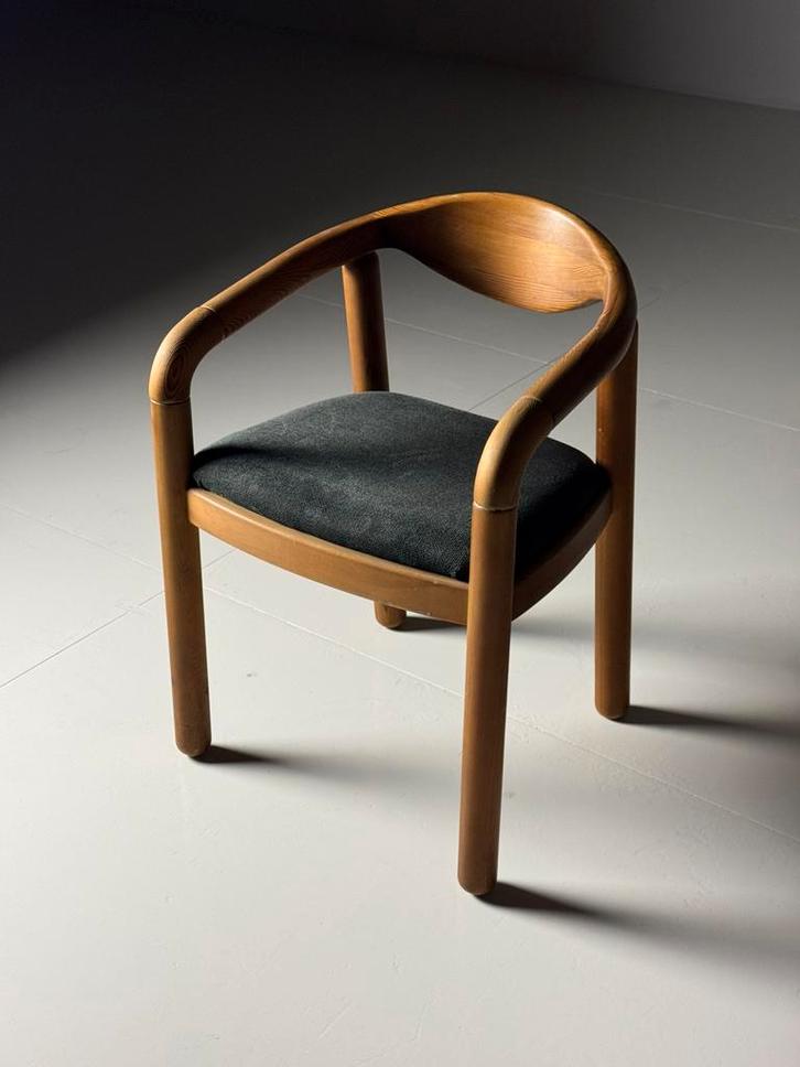 Rainer Daumiller stoelen set van 6 vintage, Huis en Inrichting, Stoelen, Zo goed als nieuw, Vijf, Zes of meer stoelen, Stof, Bruin