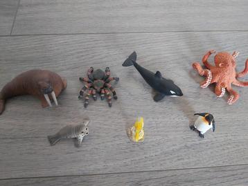 7 leuke schleich beeldjes - vooral zeedieren beschikbaar voor biedingen