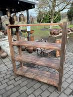 Oud keukenrek - winkelkast van zwaar oud teakhout, Ophalen, Gebruikt, Nvt, Nvt