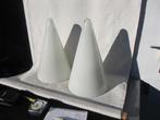 Set glazen Teepee cone lampen (2) SCE France , Post Modern, Huis en Inrichting, Lampen | Tafellampen, Minder dan 50 cm, Glas, Gebruikt