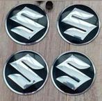 Set 4 aluminium naafkap / wieldop stickers met Suzuki logo., Nieuw, Verzenden