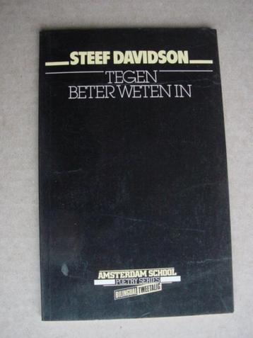 Steef Davidson -Tegen beter weten in - gesigneerd beschikbaar voor biedingen