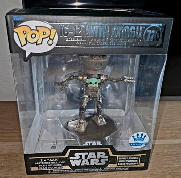 Funko Pop! 720 IG 12 with Grogu (Star Wars) EXCLUSIVE  beschikbaar voor biedingen
