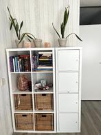 Kallax kast, Huis en Inrichting, Kasten | Boekenkasten, Ophalen, Gebruikt, Met deur(en)