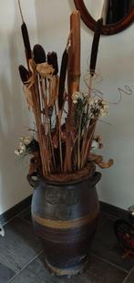 Grote Aardewerk Antieke Keulse pot met droog " boeket", Ophalen