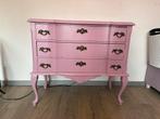 Vintage ladenkast, roze geverfd., Ophalen, Gebruikt, 50 tot 100 cm, 3 of 4 laden