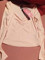 Romwe truitje lange mouwen zalm maat S nieuw, Romwe, Nieuw, Ophalen of Verzenden, Roze