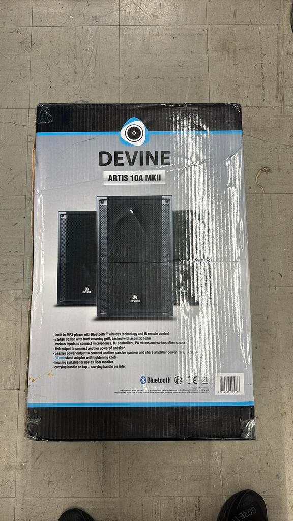 4 x Devine artis 10A MKll luidsprekers, Audio, Tv en Foto, Luidsprekers, Front, Rear of Stereo speakers, 120 watt of meer, Overige merken
