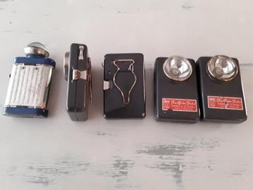 oude platte zaklamp. vintage zaklamp/seinlamp beschikbaar voor biedingen