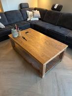 Salontafel massief, Huis en Inrichting, Tafels | Salontafels, Ophalen, 100 tot 150 cm, 50 tot 100 cm, Zo goed als nieuw