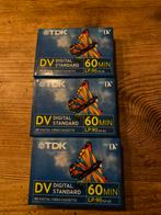 TDK Mini DV Cassettes - 3 stuks, Audio, Tv en Foto, Videocamera's Digitaal, Ophalen, Zo goed als nieuw, Mini dv, Band, Disc of Geheugen