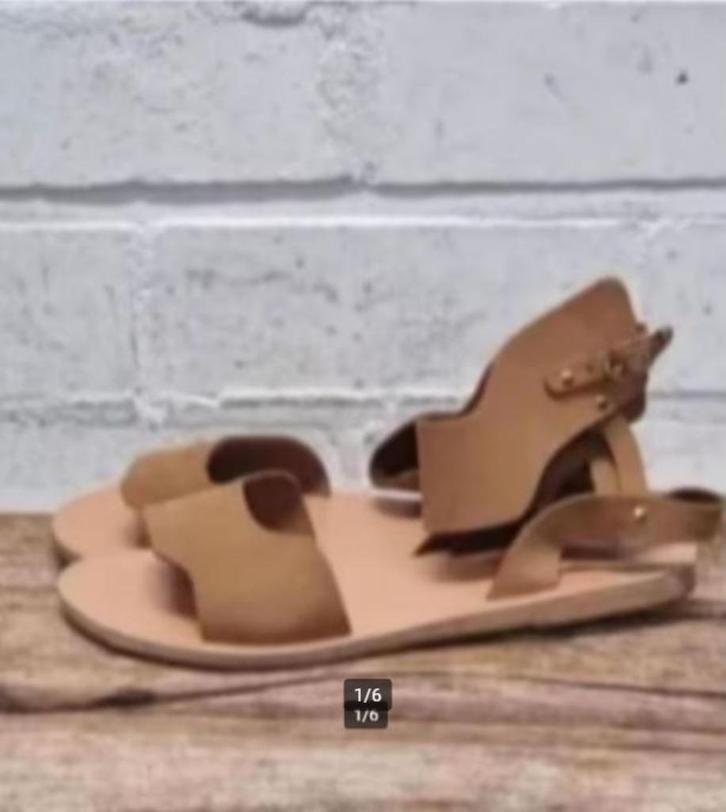 Ancient Greek - Mooie leren sandalen maat 39 - Nieuw €245, Kleding | Dames, Schoenen, Nieuw, Sandalen of Muiltjes, Ophalen of Verzenden