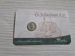 140 jaar Schulman Numismatiek coincard met 5 cent 1863, Postzegels en Munten, Munten | Nederland, Ophalen of Verzenden, Koning Willem III