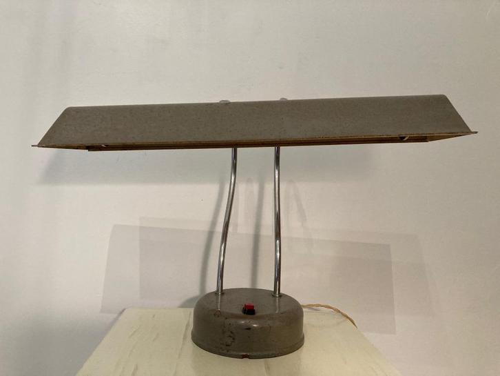 Authentieke vintage notaris bureaulamp, Antiek en Kunst, Antiek | Lampen, Ophalen of Verzenden