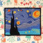 Van Gogh Sterrennacht opstrijk plaatje patch badge embleem, Verzenden, Nieuw, Overige applicaties