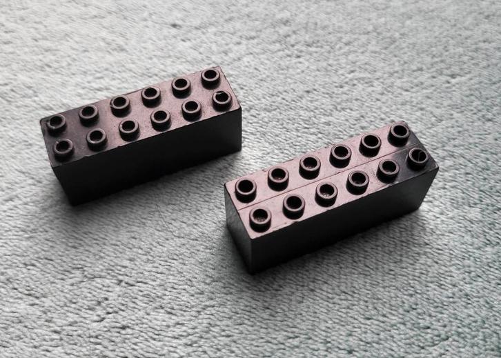 Lego trein locomotief gewicht blokken 6x2x2 Zwart., Kinderen en Baby's, Speelgoed | Duplo en Lego, Gebruikt, Lego, Losse stenen