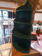 Antieke oude brocante hoek console vitrine, Huis en Inrichting, Kasten | Vitrinekasten, Ophalen, Gebruikt, 50 tot 100 cm, Minder dan 100 cm