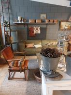 Vintage antieke leren stoel, Antiek en Kunst, Antiek | Meubels | Stoelen en Banken, Ophalen