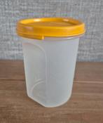 Tupperware Ruimtespaarder rond Oranje deksel 440ML, Huis en Inrichting, Ophalen of Verzenden, Zo goed als nieuw, Oranje, Overige typen