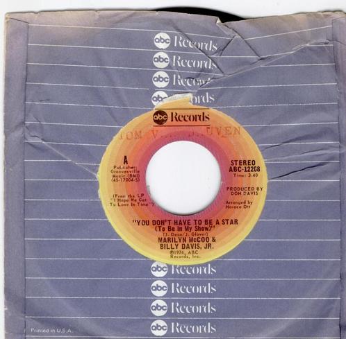 Mccoo, marilyn and billy davis jr--you don;t have to be a st, Cd's en Dvd's, Vinyl Singles, Gebruikt, Single, Pop, 7 inch, Ophalen of Verzenden