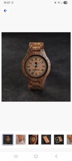 Woodwatch horloge - Nieuwstaat!, Sieraden, Tassen en Uiterlijk, Horloges | Heren, Overige merken, Overige materialen, Polshorloge