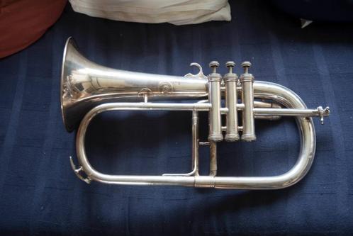 Bugel Manchester Brass, Muziek en Instrumenten, Blaasinstrumenten | Trompetten, Gebruikt, Overige typen, Met koffer, Ophalen of Verzenden
