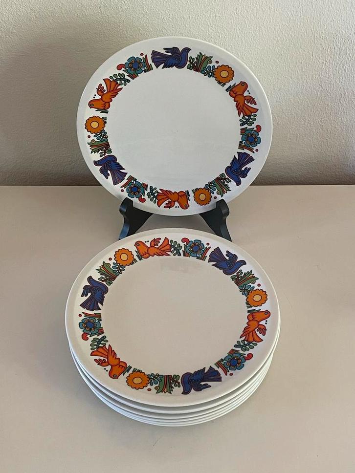 Villeroy & Boch Acapulco Ontbijtbordjes (8x), Huis en Inrichting, Keuken | Servies, Zo goed als nieuw, Bord(en), Overige stijlen