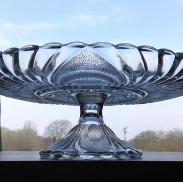 Schaal Serveerschaal Persglas Art Deco Vintage beschikbaar voor biedingen