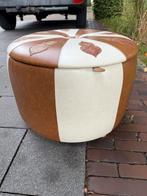 Vintage jaren 60 poef met opbergruimte, Ophalen, Kunststof, Gebruikt, Sixties