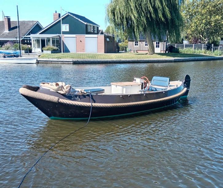Van Vossen Rietland 700 sloep vlet + recente Nanni diesel, Watersport en Boten, Sloepen, Zo goed als nieuw, 10 tot 30 pk, 6 meter of meer