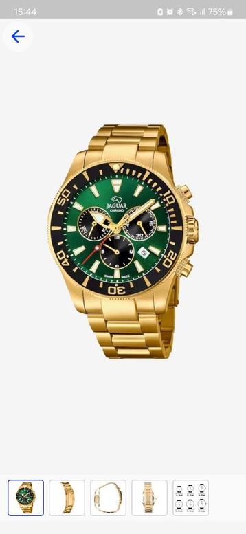 Jaguar horloge goud 44mm