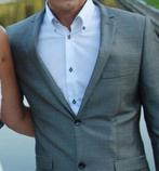 Net pak, 2-delig, grijs-zwart gemêleerd, Kleding | Heren, Kostuums en Colberts, Ophalen, Maat 48/50 (M), Zo goed als nieuw, Grijs